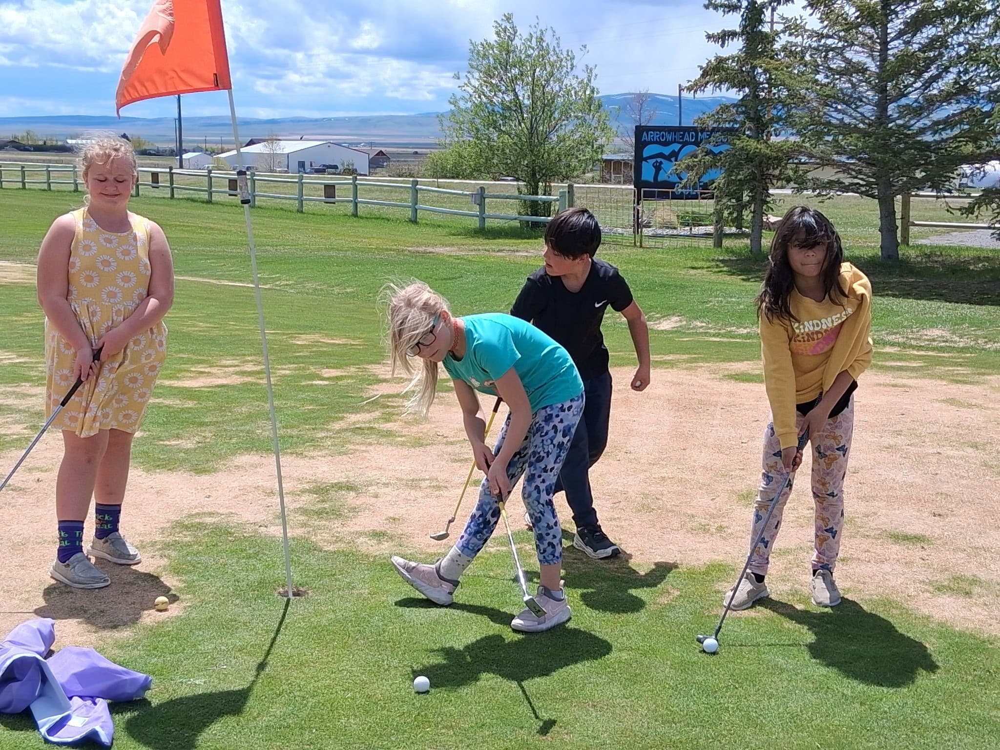 Junior golfers at Arrowhead Meadows